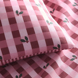 Holly Gingham Red Polycotton Duvet Cover Set - product image 3