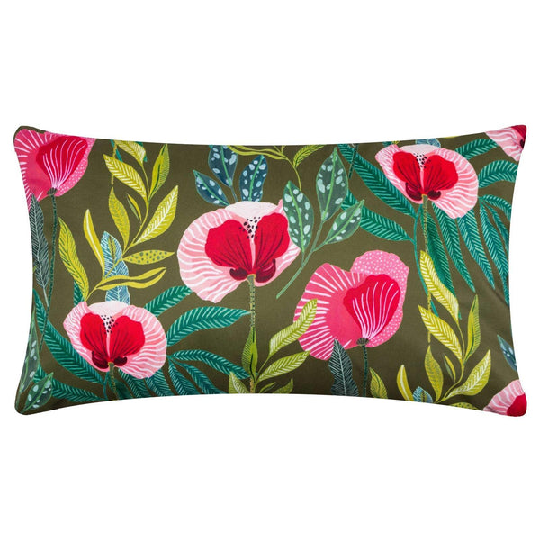 House of Bloom Poppy Outdoor Cushion Cover 12" x 20" - Ideal