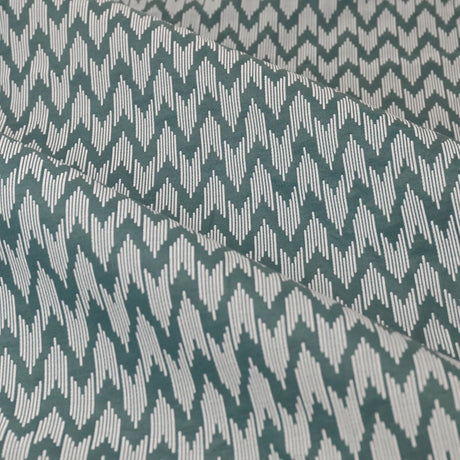 Hutton Blue Thermal Dimout Pencil Pleat Curtains - additional product view 4