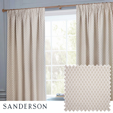 Hutton Linen Thermal Dimout Pencil Pleat Curtains - additional product view 1