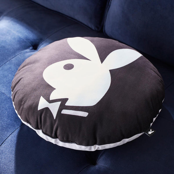 Iconic Bunny Round Cushion Monochrome - Ideal