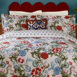 Ishana Red Currant / French Blue Duvet Cover Bedding Set - additional product view 2