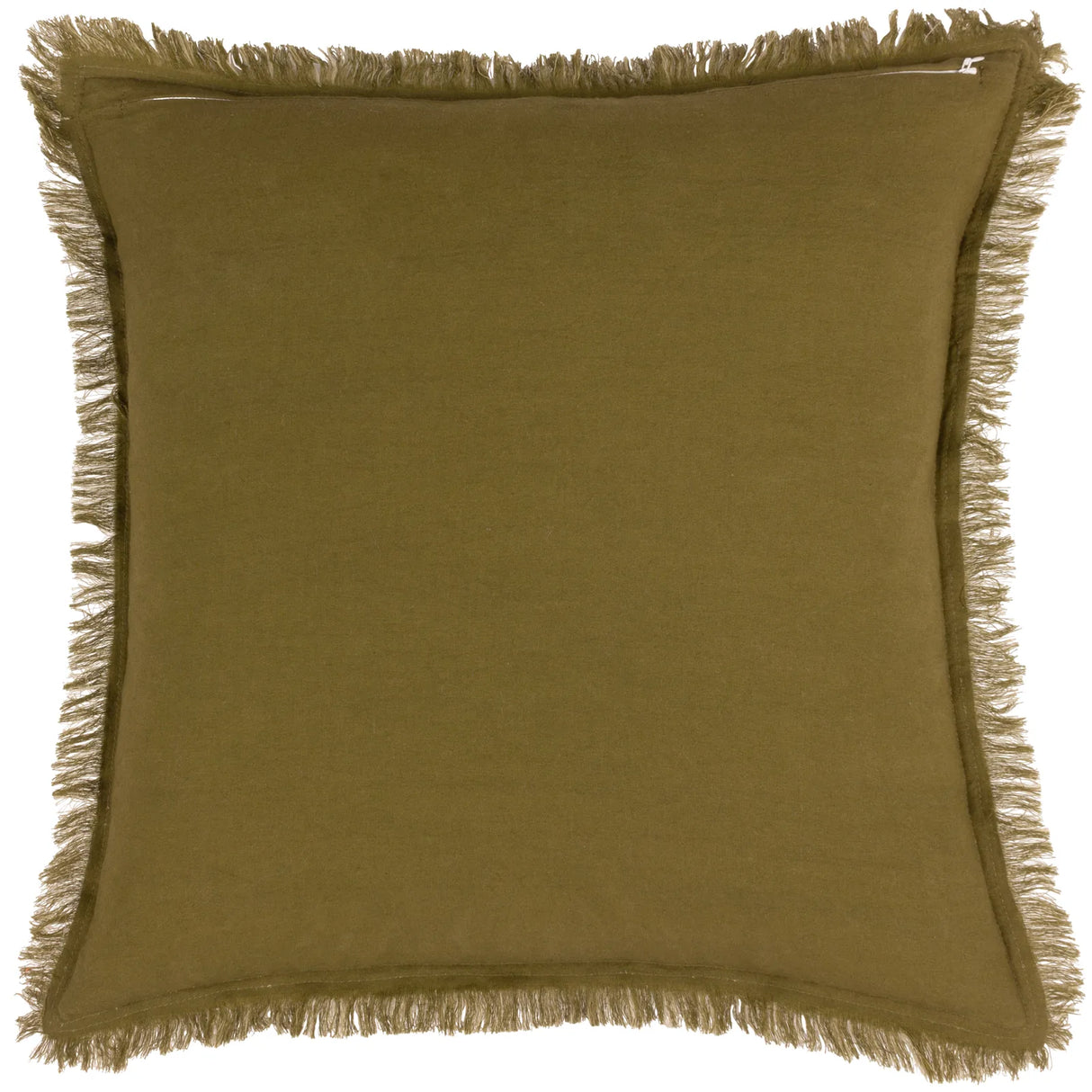 Jaye Velvet Fringed Cushion Cover Moss 45 x 45cm - image 3