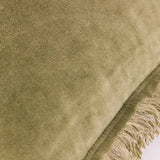 Jaye Velvet Fringed Cushion Cover Moss 45 x 45cm - image 5
