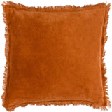 Jaye Velvet Fringed Cushion Cover Rust 45 x 45cm - image 2