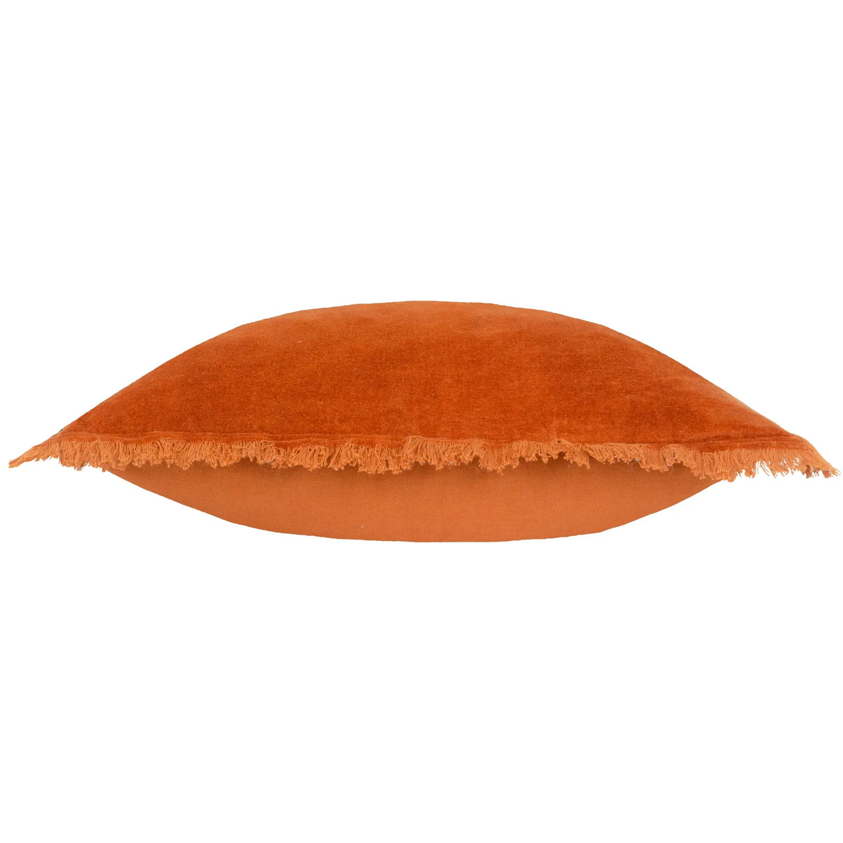 Jaye Velvet Fringed Cushion Cover Rust 45 x 45cm - image 4