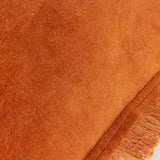 Jaye Velvet Fringed Cushion Cover Rust 45 x 45cm - image 5