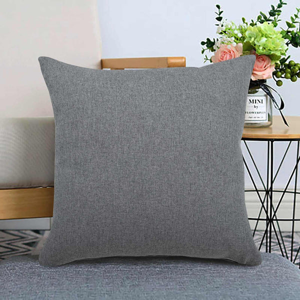 Jovy Plain Grey Cushion Cover 17" x 17" - Ideal
