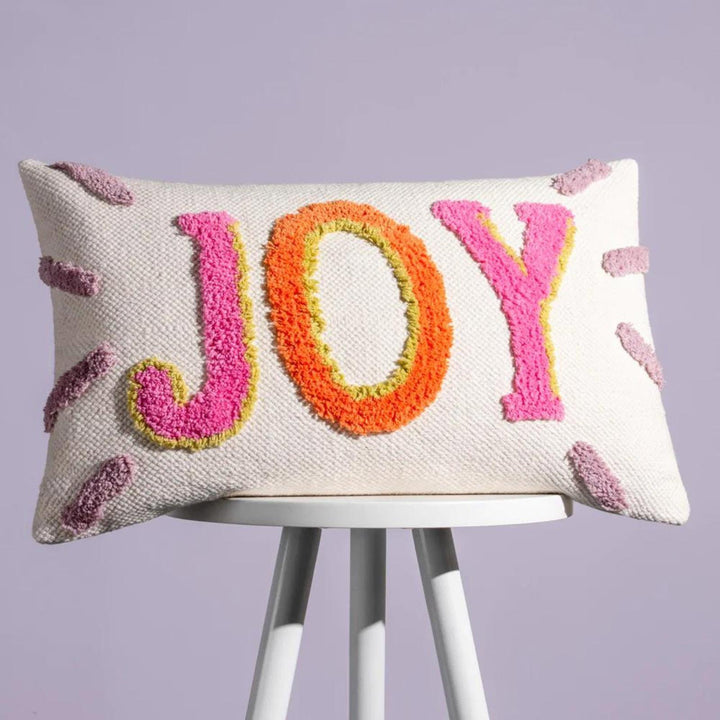 Joy Multicolour Tufted Cushion Cover 12" x 20" - Ideal