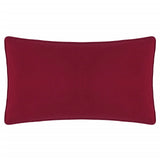 Joy To All Embroidered Velvet Cushion Cover Snow/Berry 30 x 50cm - image 3