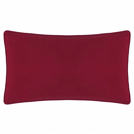 Joy To All Embroidered Velvet Cushion Cover Snow/Berry 30 x 50cm - image 3