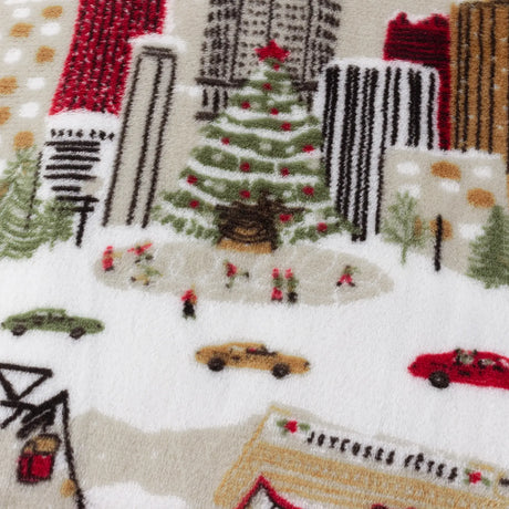 Joy To All Printed Fleece Throw Cream 140 x 180cm - image 4