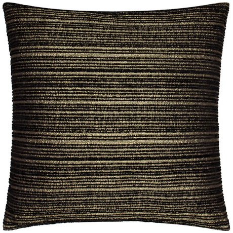 Jupiter Chenille Jacquard Cushion Cover Black/Gold 50 x 50cm - image 2