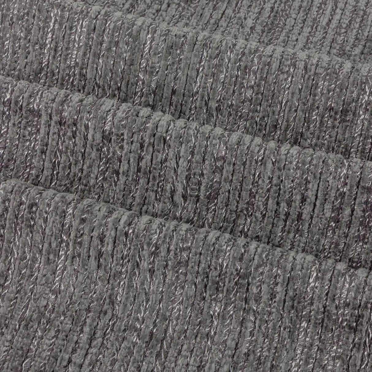 Jupiter Fully Lined Chenille Jacquard Eyelet Curtains Graphite - image 7
