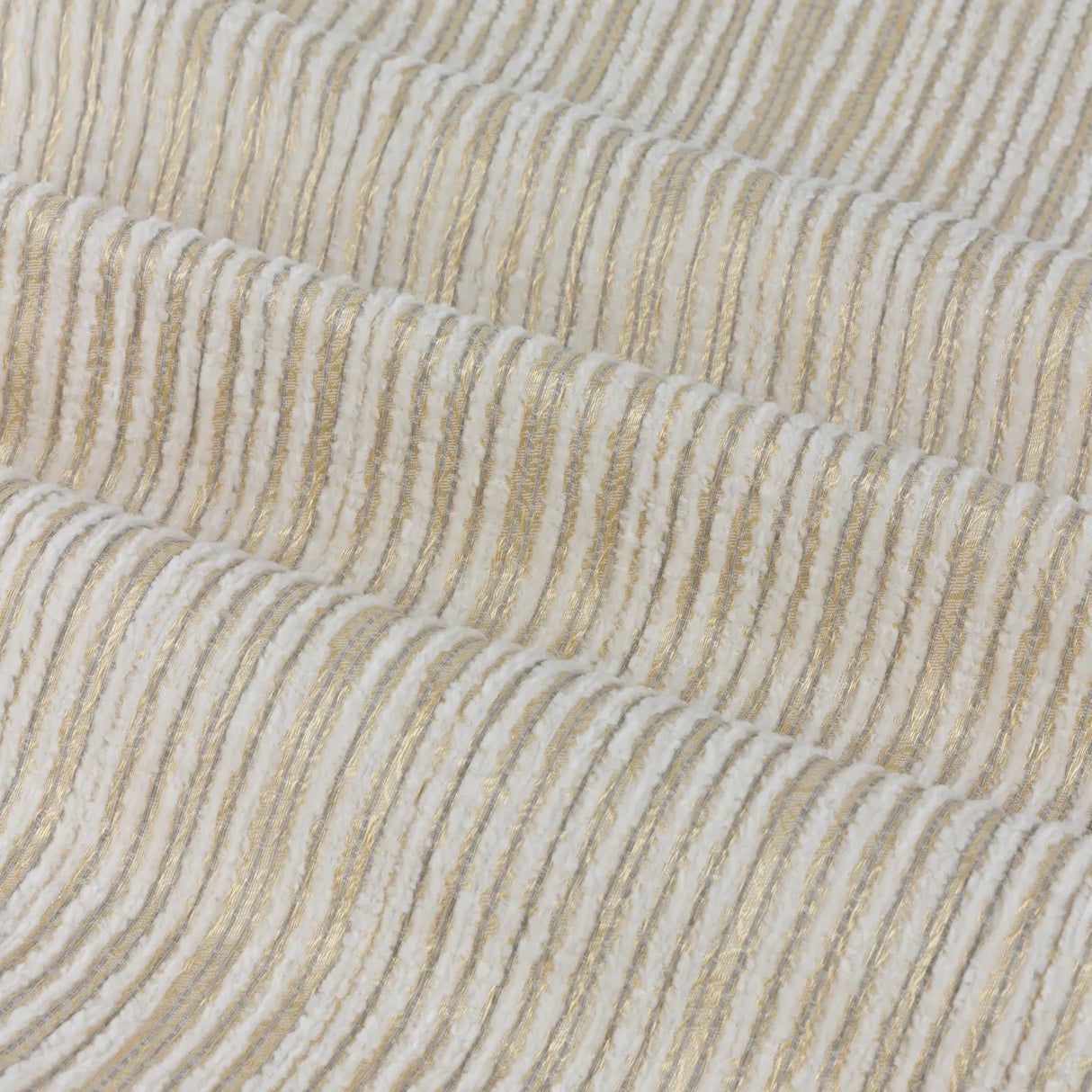 Jupiter Fully Lined Chenille Jacquard Eyelet Curtains Ivory/Gold - image 7