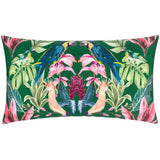 Kali Birds Outdoor Dark Green Cushion Cover 30cm x 50cm - additional product view 1