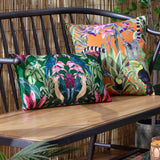 Kali Birds Outdoor Dark Green Cushion Cover 30cm x 50cm - additional product view 4