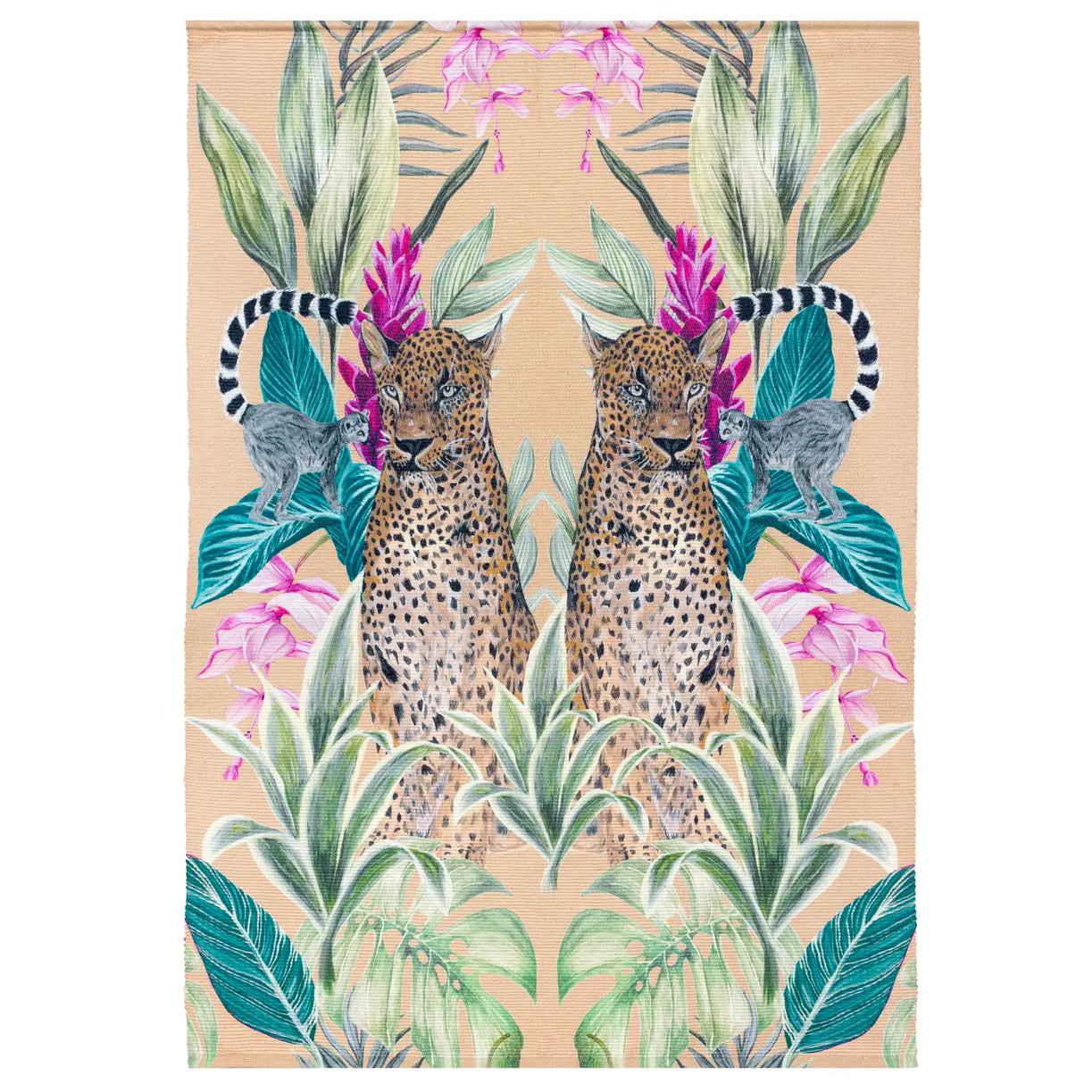 Kali Leopards Printed Outdoor Outdoor Rug Gold 120 x 170cm - image 2