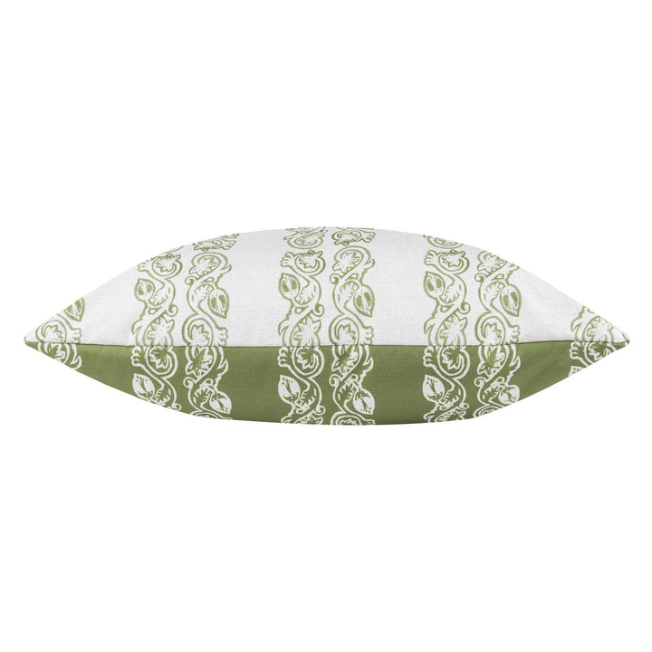 Kalindi Stripe Olive Outdoor Cushion Cover 22" x 22" - Ideal