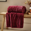 Kallu Double-Sided Faux-Fur Throw Berry - image 1