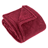 Kallu Double-Sided Faux-Fur Throw Berry - image 2