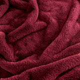 Kallu Double-Sided Faux-Fur Throw Berry - image 5