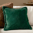 Kallu Faux Fur Cushion Cover Needle Green 45 x 45cm - image 1
