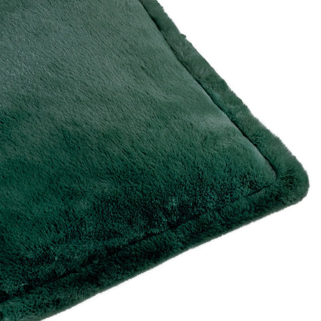 Kallu Faux Fur Cushion Cover Needle Green 45 x 45cm - image 4