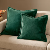 Kallu Faux Fur Cushion Cover Needle Green 45 x 45cm - image 6