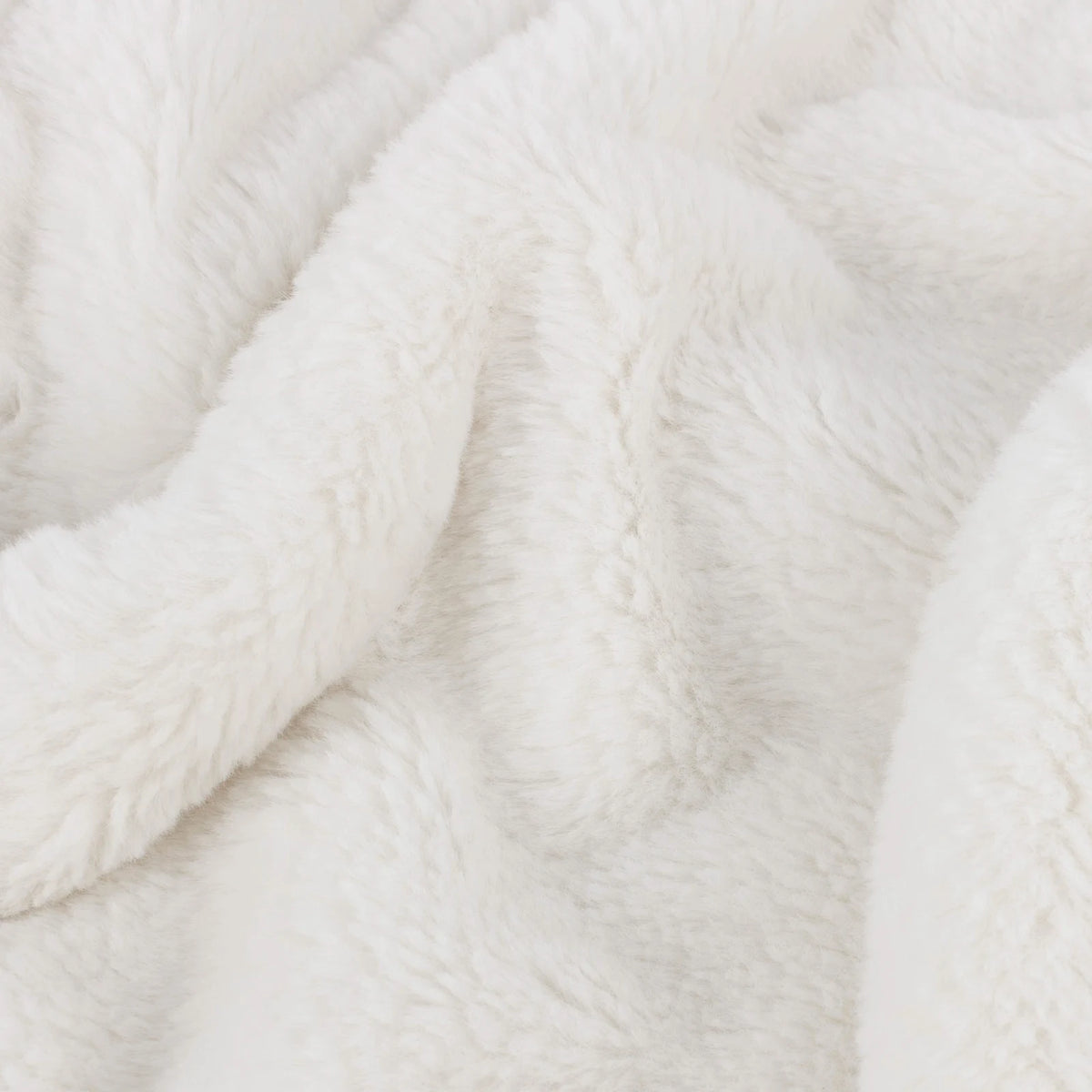 Kallu Faux Fur Reversible Ecru Velvet Throw Blanket 130cm x 180cm / 150cm x 200cm - additional product view 3