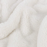 Kallu Faux Fur Reversible Ecru Velvet Throw Blanket 130cm x 180cm / 150cm x 200cm - additional product view 3