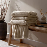 Kallu Faux Fur Reversible Natural Velvet Throw Blanket 130cm x 180cm / 150cm x 200cm - additional product view 2