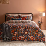 Kinfolk Printed Reversible Duvet Cover Set Denim Blue - image 2