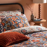 Kinfolk Printed Reversible Duvet Cover Set Denim Blue - image 4