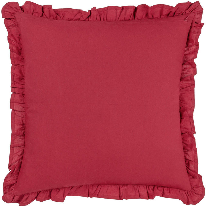 Kirkton Floral Pleat Redcurrant Cushion Cover 20" x 20" - Ideal