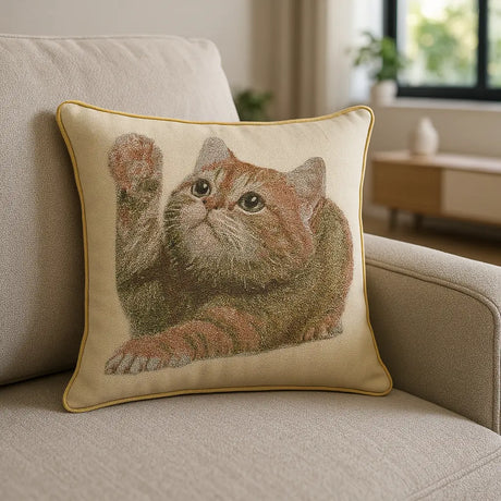 Tapestry Cushion Cover 18"x18" (45cm x 45cm) - Kitten