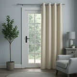 Knightsbridge Eyelet Blackout Door Curtains by Enhanced Living