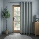 Knightsbridge Eyelet Blackout Door Curtains by Enhanced Living