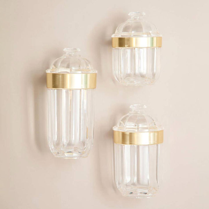 Large Gold Acrylic Canister - Ideal