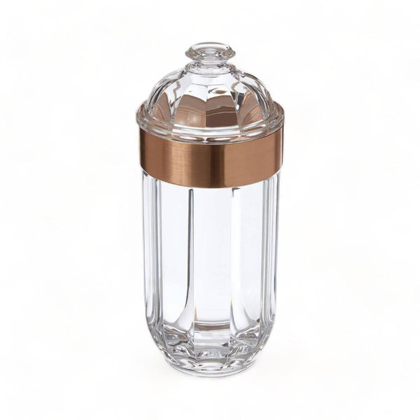 Large Rose Gold Acrylic Canister - Ideal