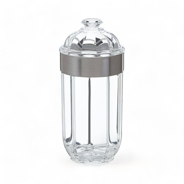 Large Silver Acrylic Canister - Ideal