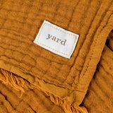 Lark Muslin Cumin 100% Cotton Throw Blanket 130cm x 180cm / 240cm x 260cm - additional product view 3