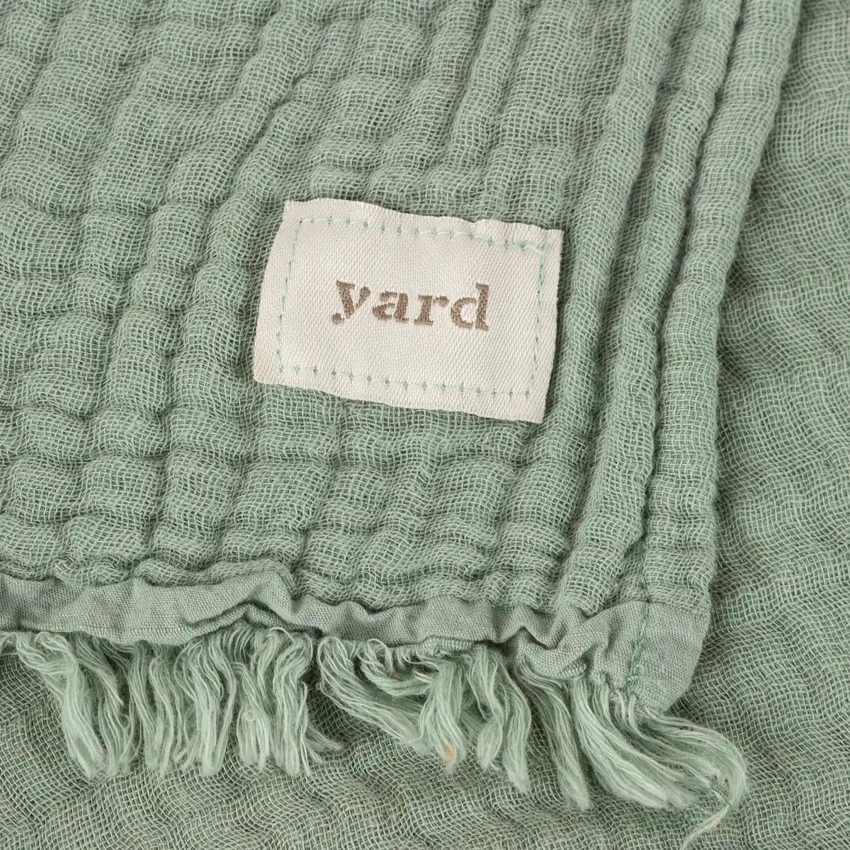 Lark Muslin Eucalyptus 100% Cotton Throw Blanket 130cm x 180cm / 240cm x 260cm - additional product view 3