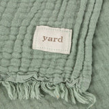 Lark Muslin Eucalyptus 100% Cotton Throw Blanket 130cm x 180cm / 240cm x 260cm - additional product view 3