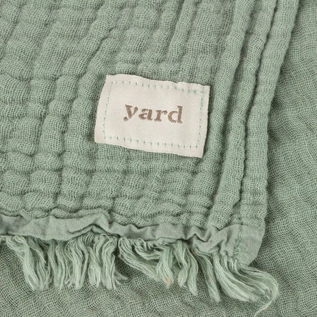 Lark Muslin Eucalyptus 100% Cotton Throw Blanket 130cm x 180cm / 240cm x 260cm - additional product view 3