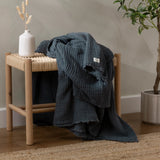 Lark Muslin Dusk 100% Cotton Throw Blanket 130cm x 180cm / 240cm x 260cm - additional product view 1