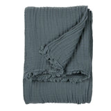 Lark Muslin Dusk 100% Cotton Throw Blanket 130cm x 180cm / 240cm x 260cm - additional product view 3