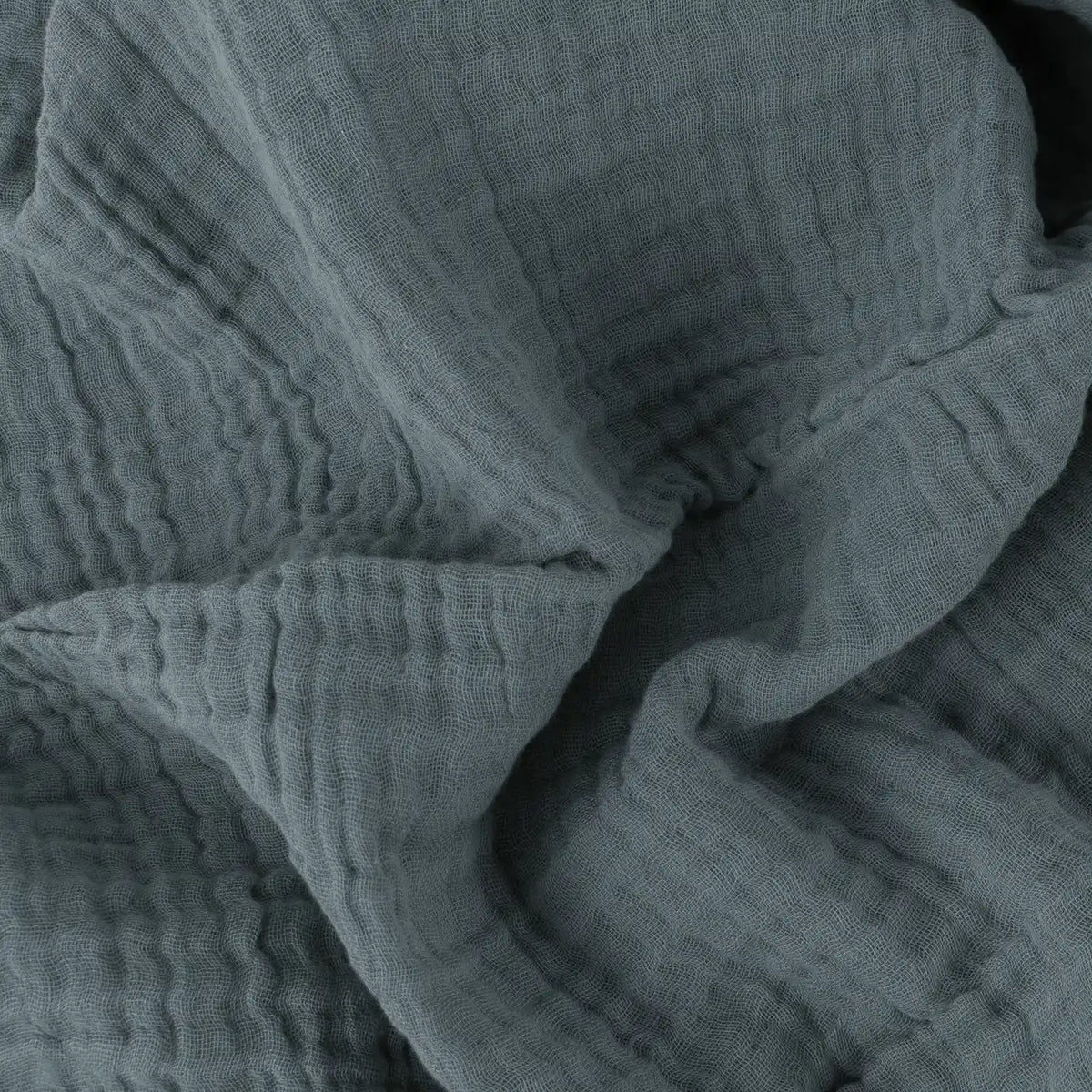 Lark Muslin Dusk 100% Cotton Throw Blanket 130cm x 180cm / 240cm x 260cm - additional product view 5