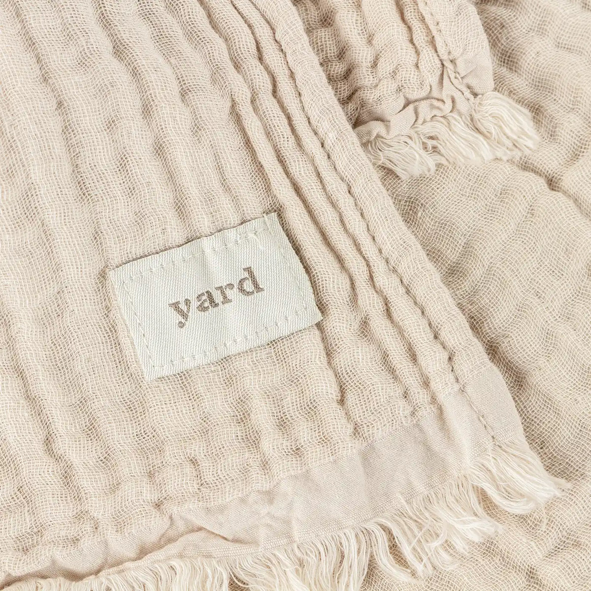 Lark Muslin Natural 100% Cotton Throw Blanket 130cm x 180cm / 240cm x 260cm - additional product view 4