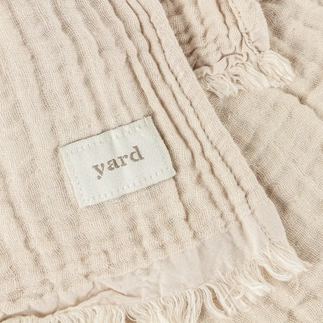 Lark Muslin Natural 100% Cotton Throw Blanket 130cm x 180cm / 240cm x 260cm - additional product view 4